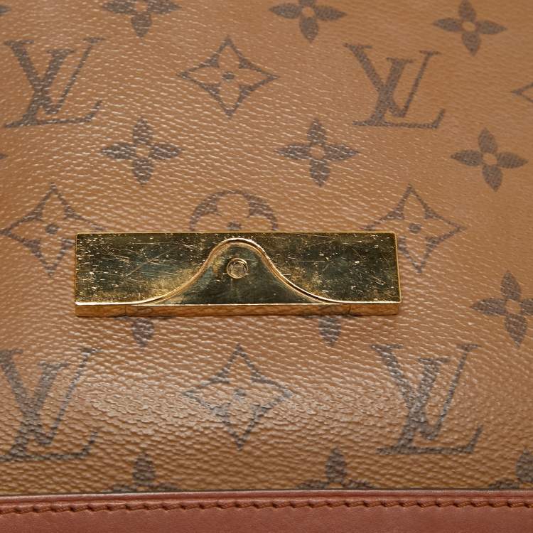 Pre Owned Louis Vuitton Monogram/Monogram Reverse Canvas Dauphine MM Bag
