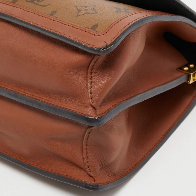 Pre Owned Louis Vuitton Monogram/Monogram Reverse Canvas Dauphine MM Bag