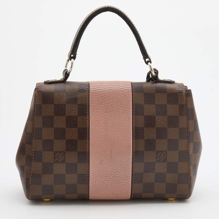 Pre Owned Louis Vuitton Magnolia Damier Ebene Canvas Bond Street BB Bag