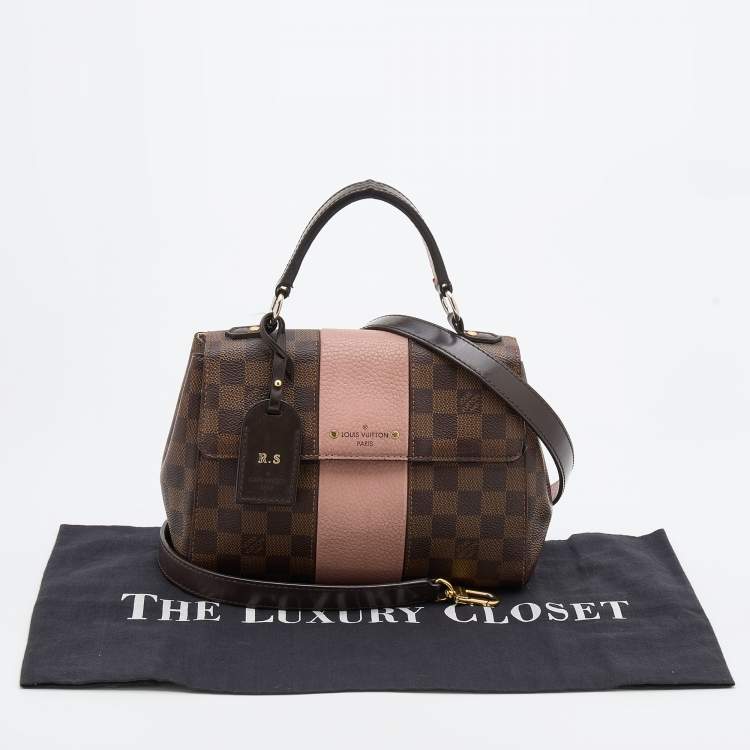 Pre Owned Louis Vuitton Magnolia Damier Ebene Canvas Bond Street BB Bag