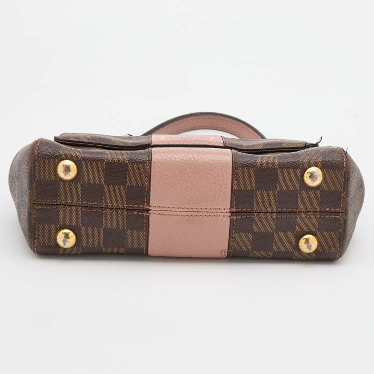 Pre Owned Louis Vuitton Magnolia Damier Ebene Canvas Bond Street BB Bag