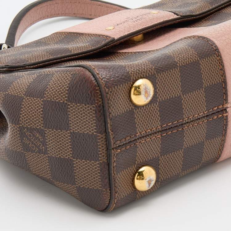 Pre Owned Louis Vuitton Magnolia Damier Ebene Canvas Bond Street BB Bag