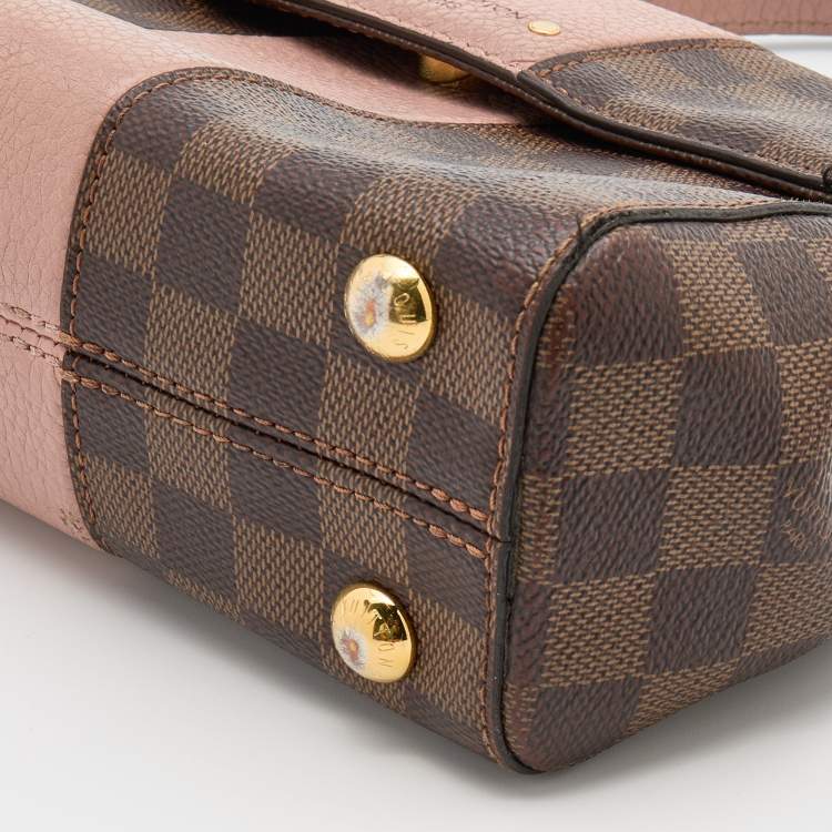Pre Owned Louis Vuitton Magnolia Damier Ebene Canvas Bond Street BB Bag