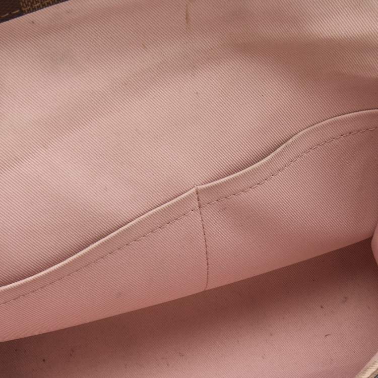 Pre Owned Louis Vuitton Magnolia Damier Ebene Canvas Bond Street BB Bag