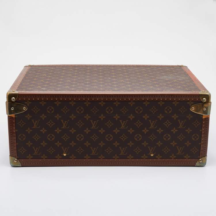 Pre Owned Louis Vuitton Monogram Canvas Alzer 55 Luggage Trunk