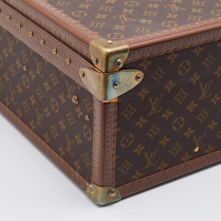 Pre Owned Louis Vuitton Monogram Canvas Alzer 55 Luggage Trunk