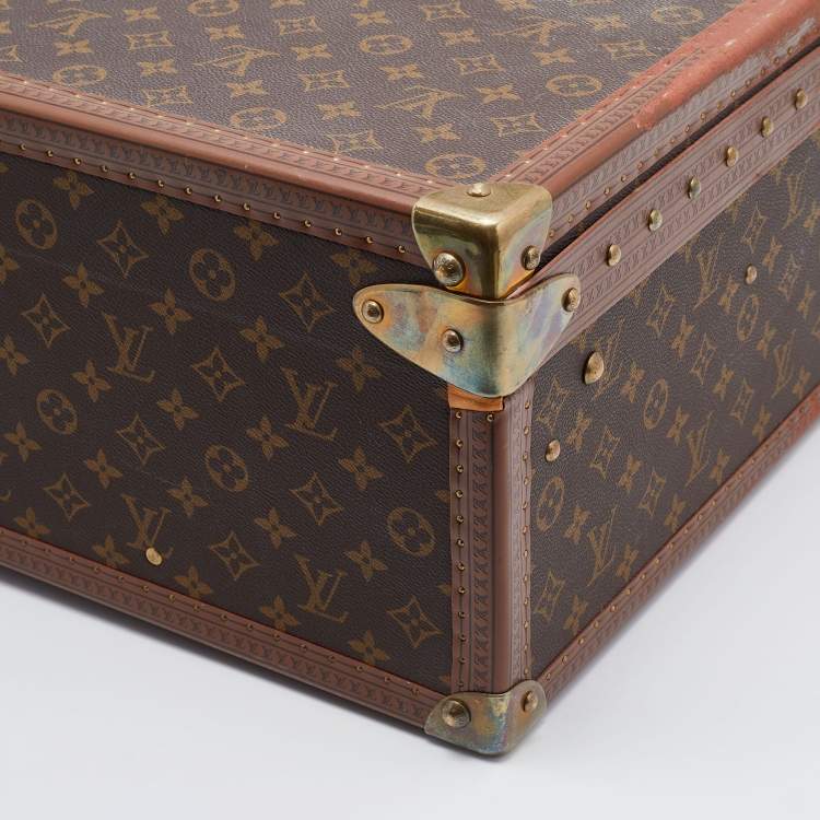 Pre Owned Louis Vuitton Monogram Canvas Alzer 55 Luggage Trunk