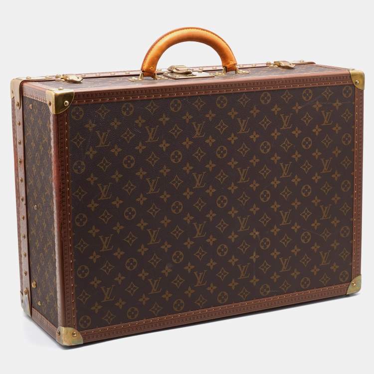 Pre Owned Louis Vuitton Monogram Canvas Alzer 55 Luggage Trunk