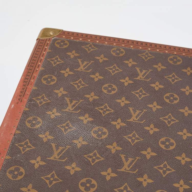 Pre Owned Louis Vuitton Monogram Canvas Alzer 55 Luggage Trunk