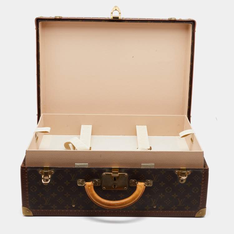 Pre Owned Louis Vuitton Monogram Canvas Alzer 55 Luggage Trunk