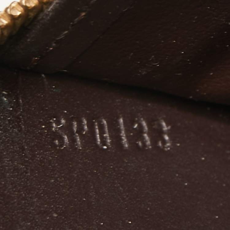 Pre Owned Louis Vuitton Amarante Monogram Vernis Zippy Wallet  
