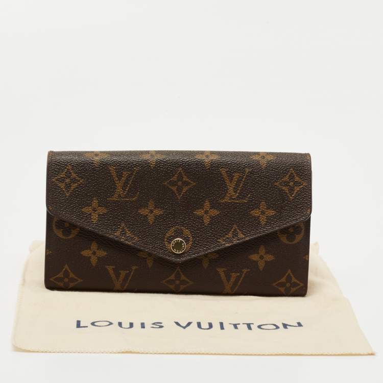 Pre Owned Louis Vuitton Monogram Canvas Sarah Wallet
