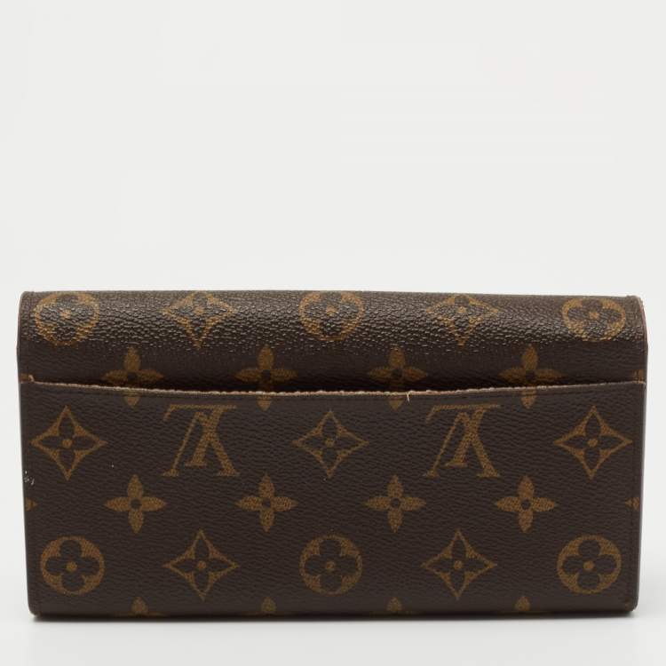Pre Owned Louis Vuitton Monogram Canvas Sarah Wallet