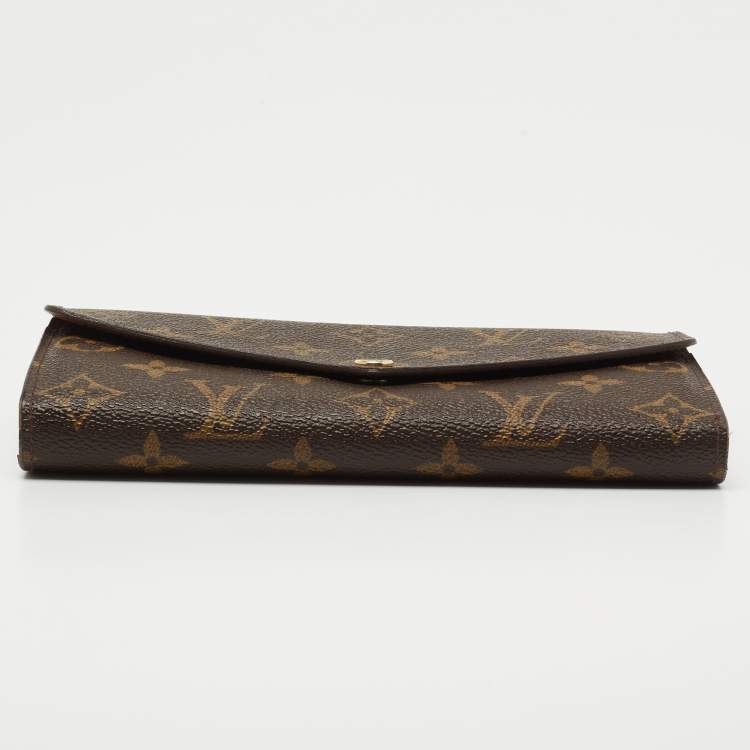 Pre Owned Louis Vuitton Monogram Canvas Sarah Wallet