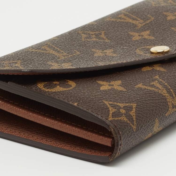 Pre Owned Louis Vuitton Monogram Canvas Sarah Wallet