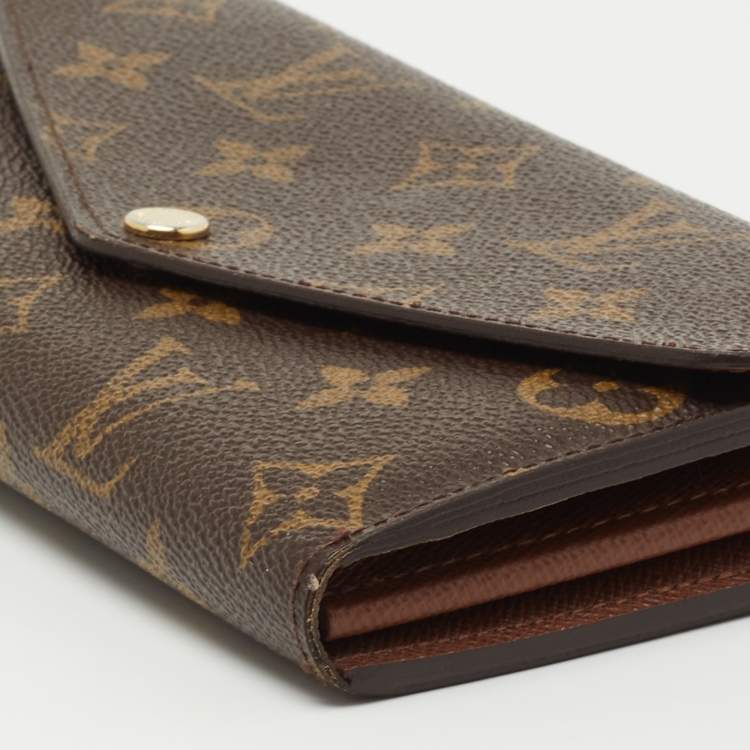 Pre Owned Louis Vuitton Monogram Canvas Sarah Wallet