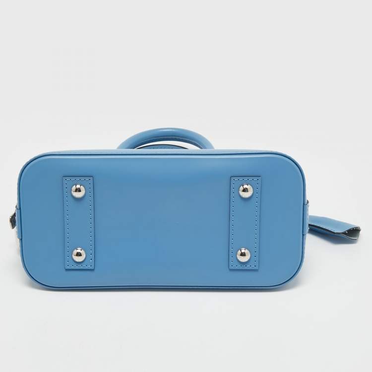 Pre Owned Louis Vuitton Cyan Epi Leather Alma BB Bag