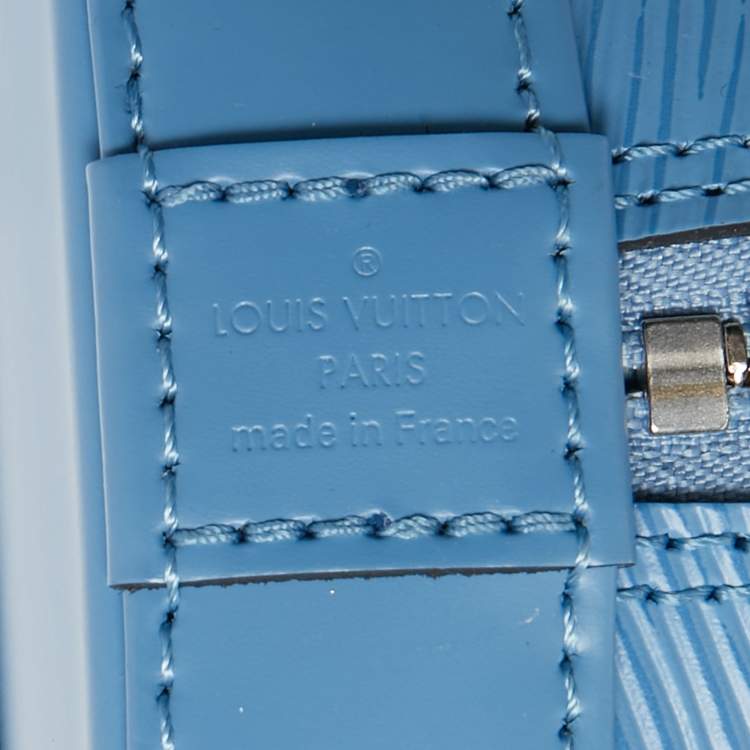 Pre Owned Louis Vuitton Cyan Epi Leather Alma BB Bag