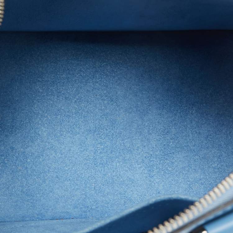 Pre Owned Louis Vuitton Cyan Epi Leather Alma BB Bag