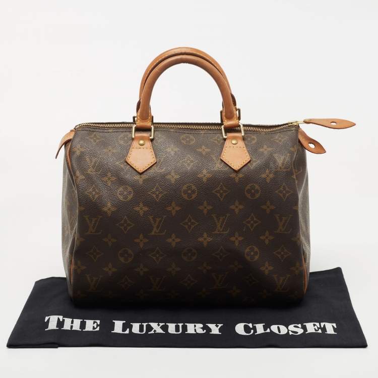 Pre Owned Louis Vuitton Monogram Canvas Speedy 30 Bag