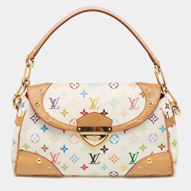 Louis Vuitton White Monogram Multicolore Beverly MM - My Luxury