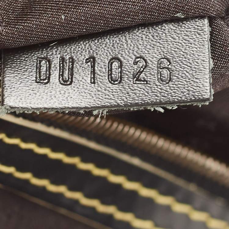Pre Owned Louis Vuitton Black Suhali Leather Lockit MM Bag 