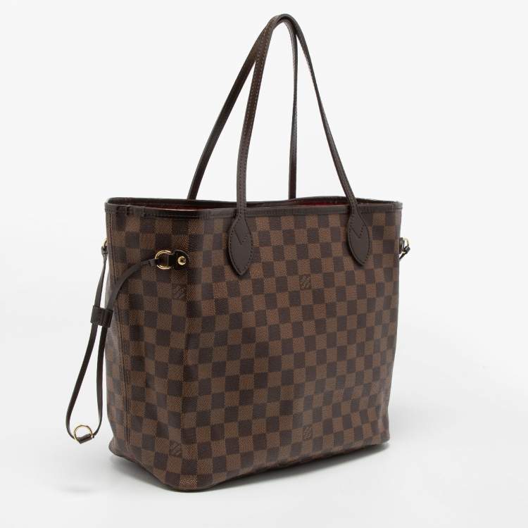 Pre Owned Louis Vuitton Damier Ebene Canvas Neverfull MM Bag