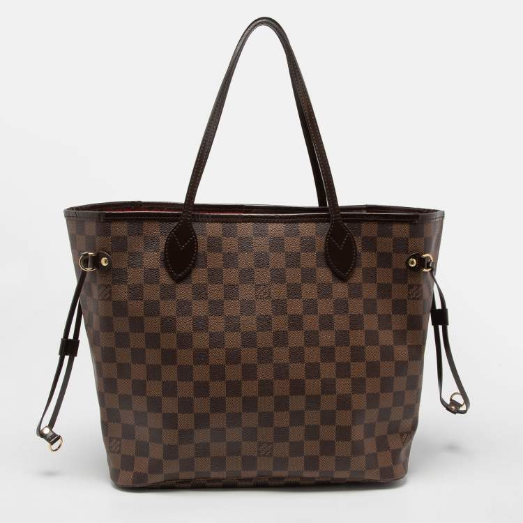Pre Owned Louis Vuitton Damier Ebene Canvas Neverfull MM Bag