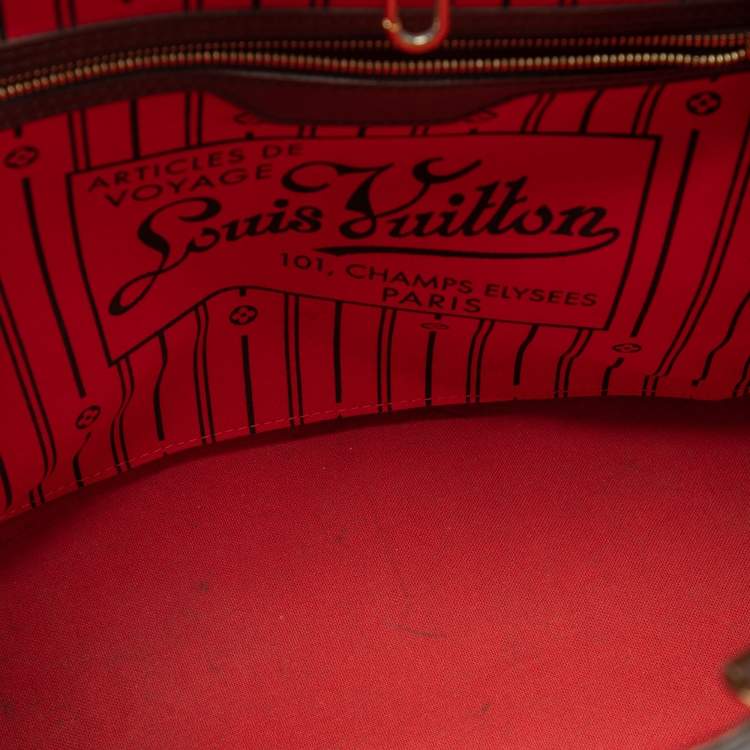 Pre Owned Louis Vuitton Damier Ebene Canvas Neverfull MM Bag