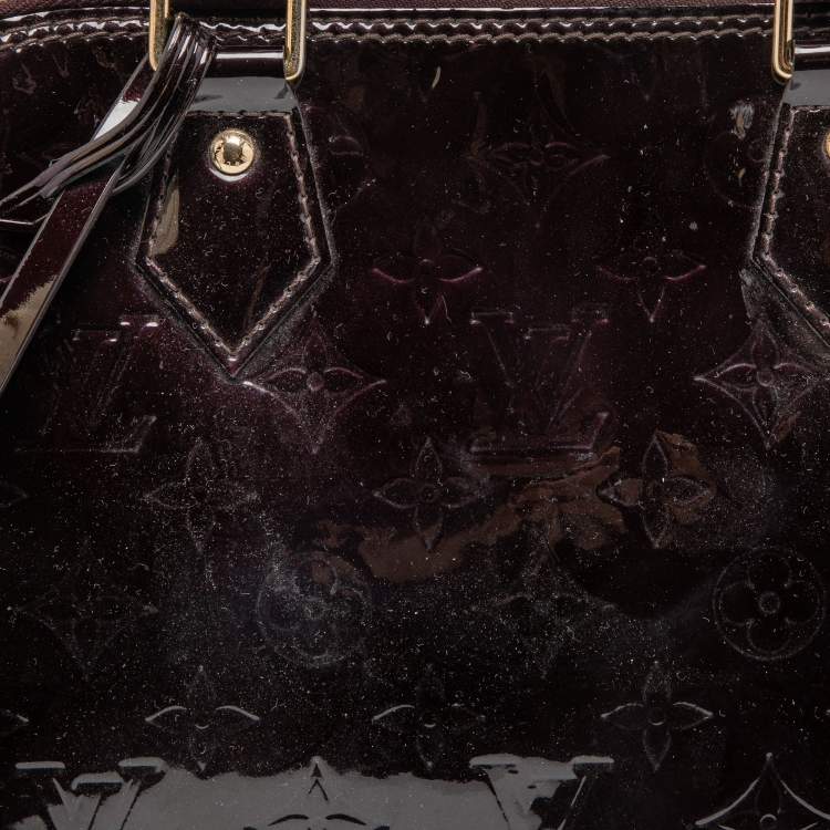 مملوكة مسبقًا Louis Vuitton Amarante Monogram Vernis Leather Alma PM Bag