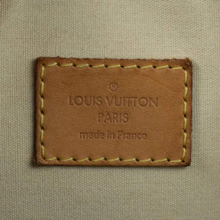 Pre Owned Louis Vuitton Black Monogram Vernis Alma GM Bag