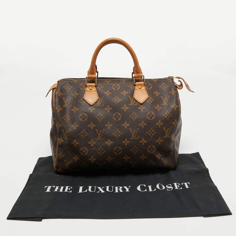 Pre Owned Louis Vuitton Monogram Canvas Speedy 30 Bag