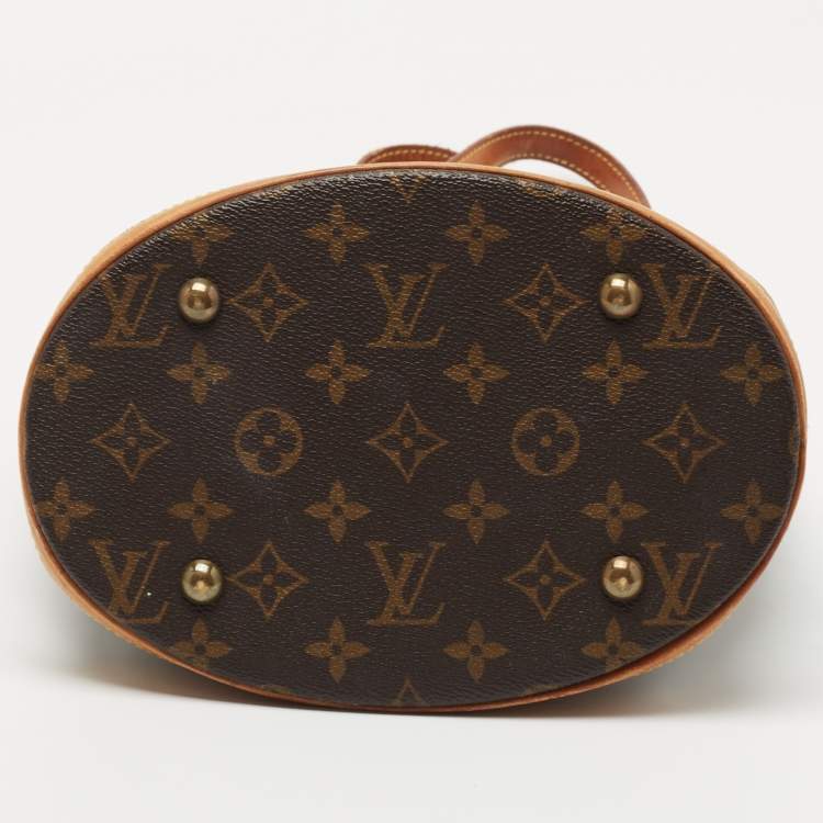 Pre Owned Louis Vuitton Monogram Canvas Petit Bucket Bag