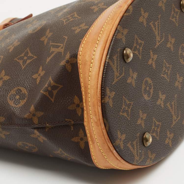 Pre Owned Louis Vuitton Monogram Canvas Petit Bucket Bag