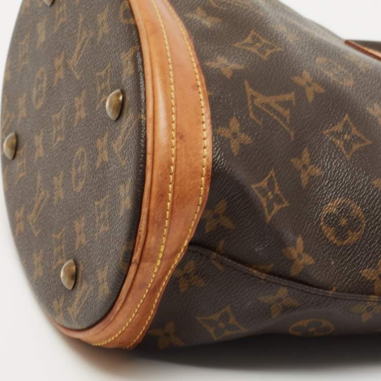 Pre Owned Louis Vuitton Monogram Canvas Petit Bucket Bag