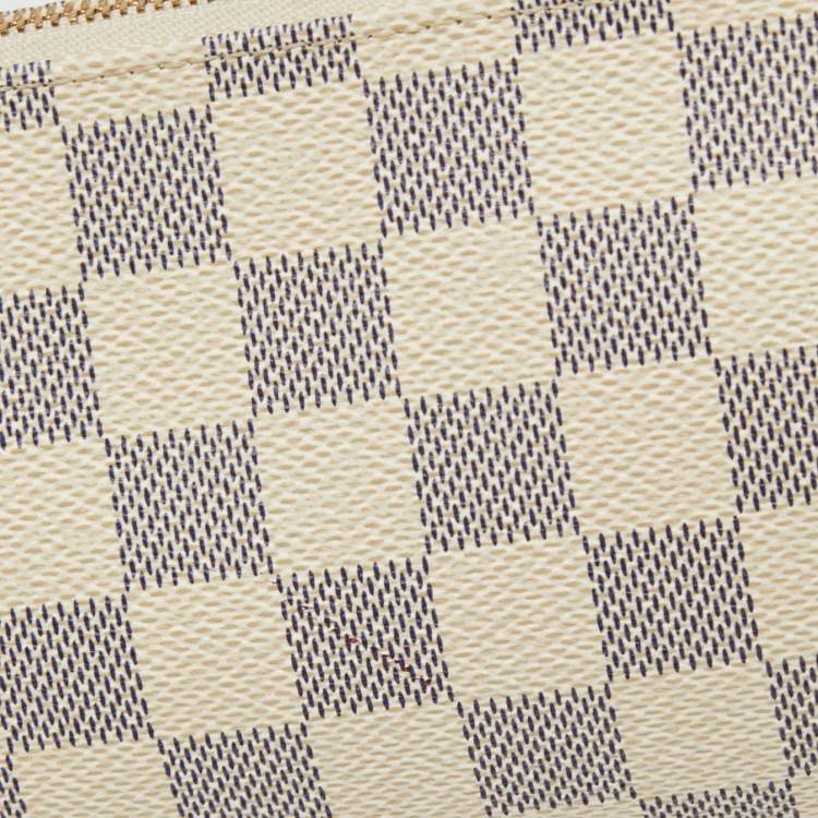Pre Owned Louis Vuitton Damier Azur Canvas Eva Pochette