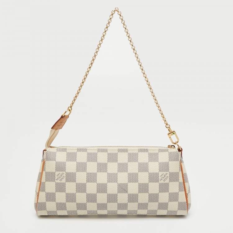 Pre Owned Louis Vuitton Damier Azur Canvas Eva Pochette