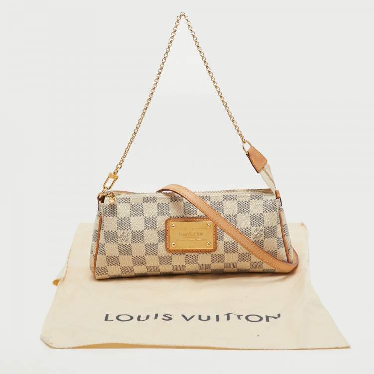 Pre Owned Louis Vuitton Damier Azur Canvas Eva Pochette