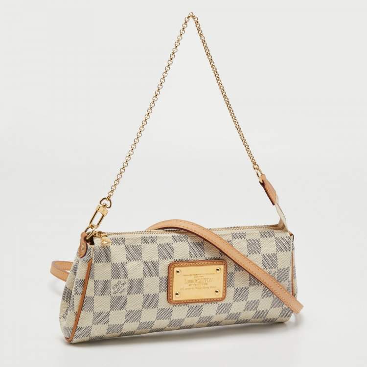 Pre Owned Louis Vuitton Damier Azur Canvas Eva Pochette