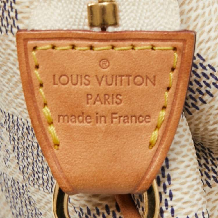 Pre Owned Louis Vuitton Damier Azur Canvas Eva Pochette