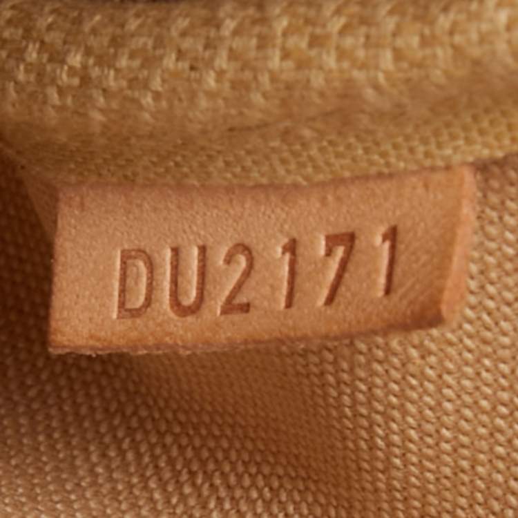 Pre Owned Louis Vuitton Damier Azur Canvas Eva Pochette