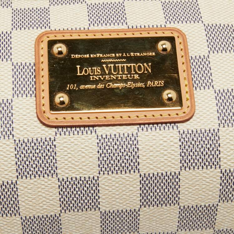 Pre Owned Louis Vuitton Damier Azur Canvas Eva Pochette