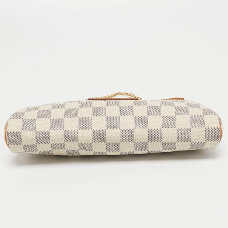 Pre Owned Louis Vuitton Damier Azur Canvas Eva Pochette