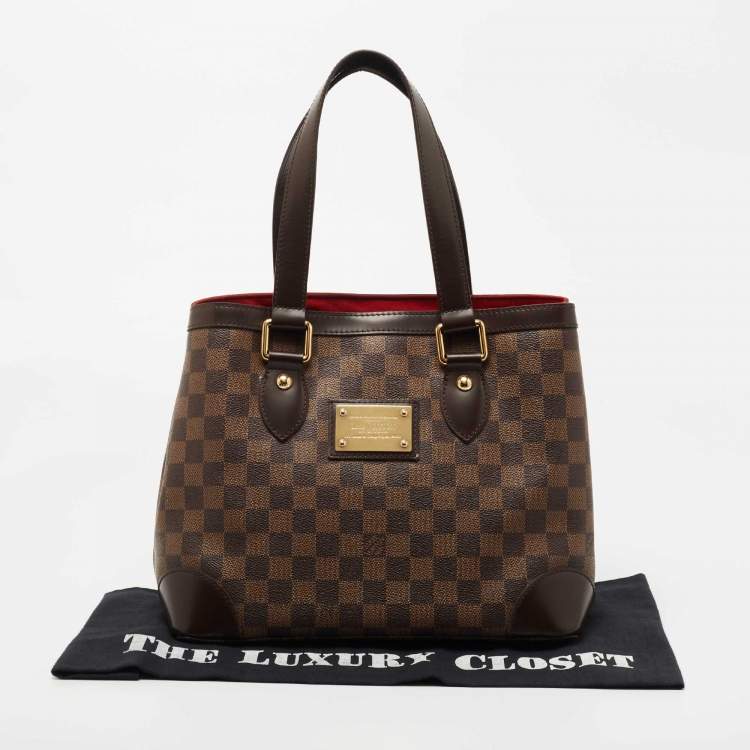 Pre Owned Louis Vuitton Damier Ebene Canvas Hampstead PM Bag