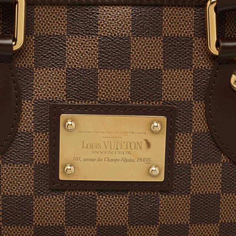 Pre Owned Louis Vuitton Damier Ebene Canvas Hampstead PM Bag