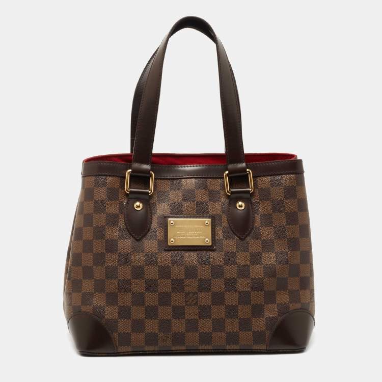 Pre Owned Louis Vuitton Damier Ebene Canvas Hampstead PM Bag