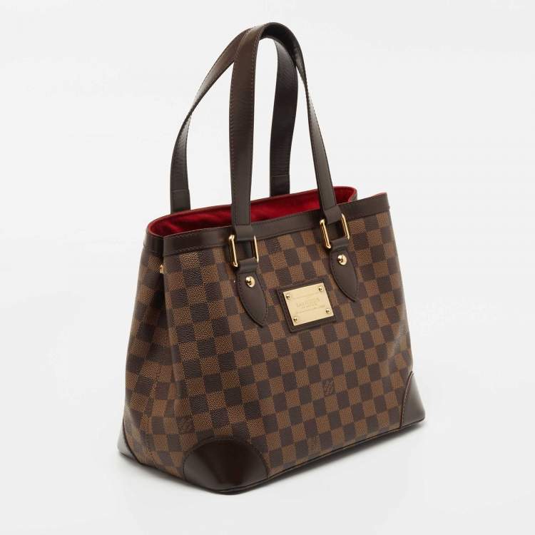 Pre Owned Louis Vuitton Damier Ebene Canvas Hampstead PM Bag