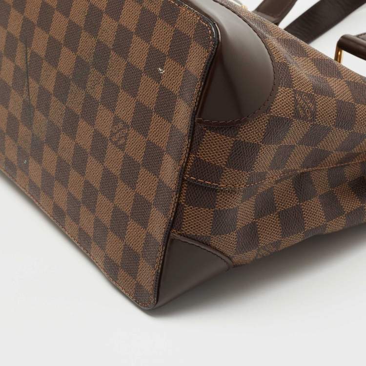 Pre Owned Louis Vuitton Damier Ebene Canvas Hampstead PM Bag