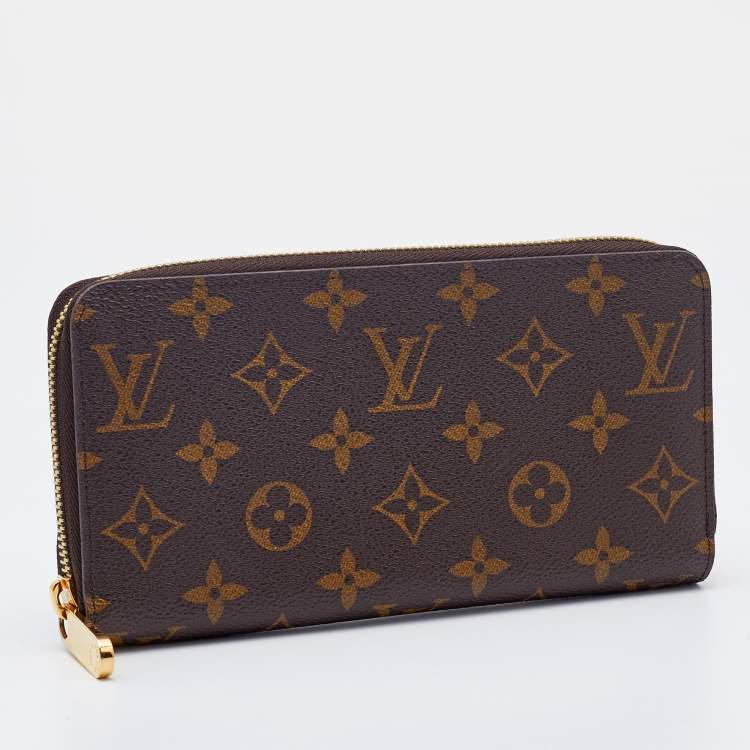 Pre Owned Louis Vuitton Monogram Canvas Zippy Wallet