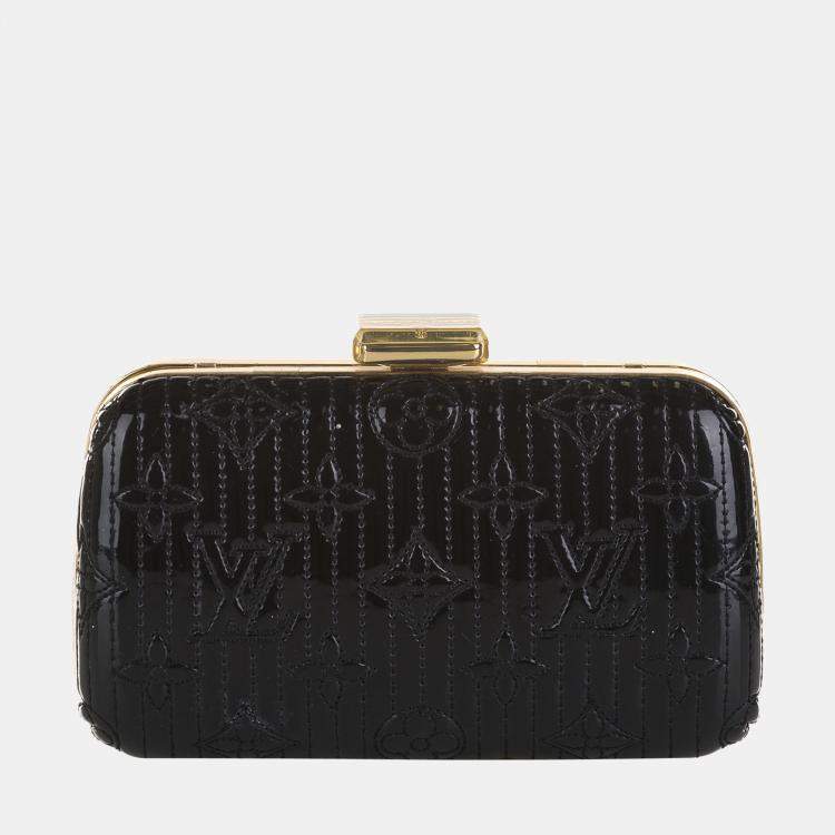 Pre Owned Louis Vuitton Black Monogram Motard Minaudiere